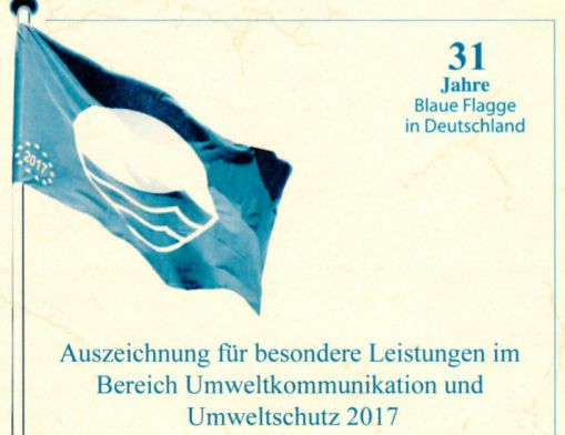 Blaue Flagge 15 x in Folge